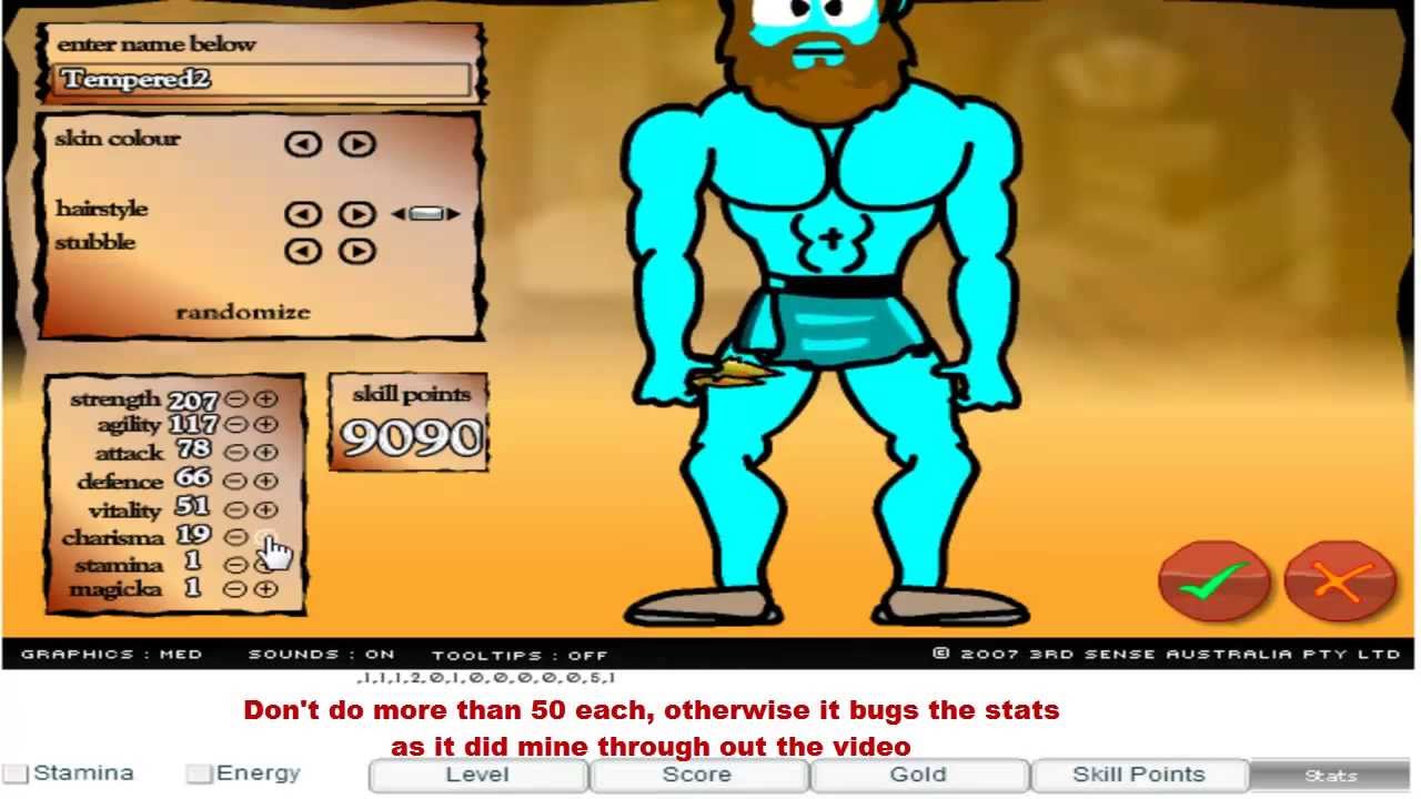 swords and sandals 2 cheat